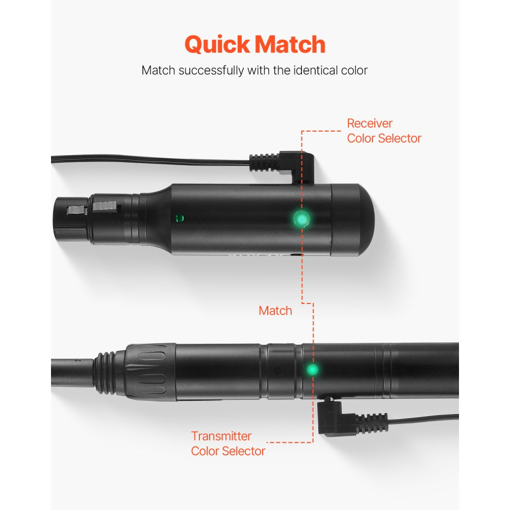 TS-WDMX01A-7D-B - 656ft DMX Wireless Transmitter with 8hr Battery Life