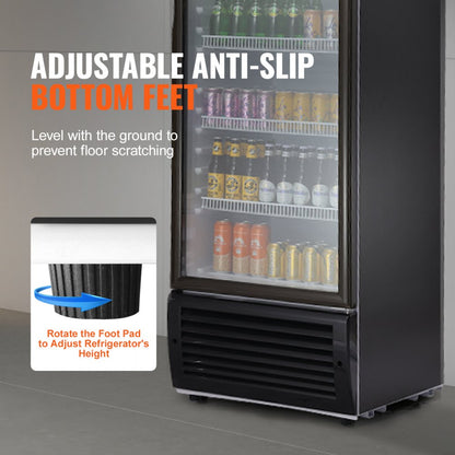 XLS-450WG - 14.8 Cu.Ft Glass-Door Fridge with 5 Shelves