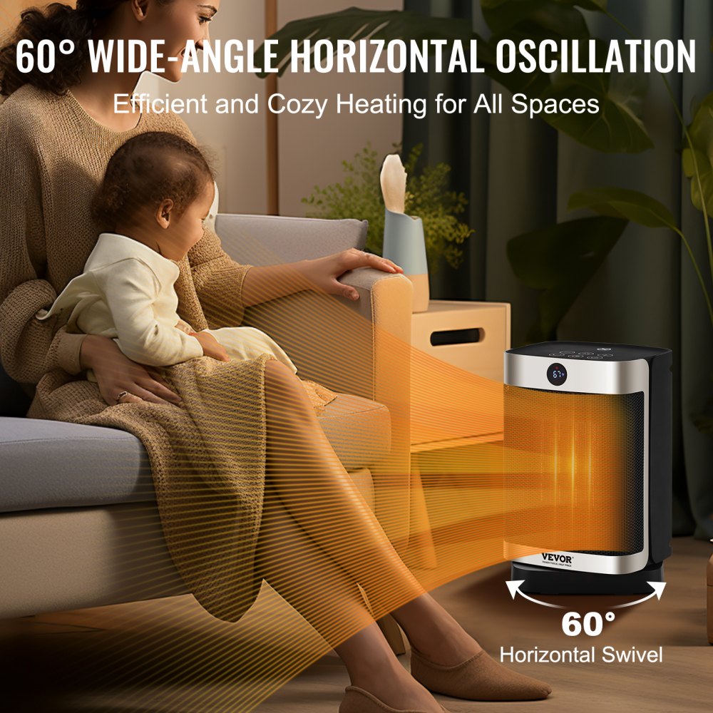 KPT-150 0596L - Smart Electric Heater with Thermostat & Remote Control