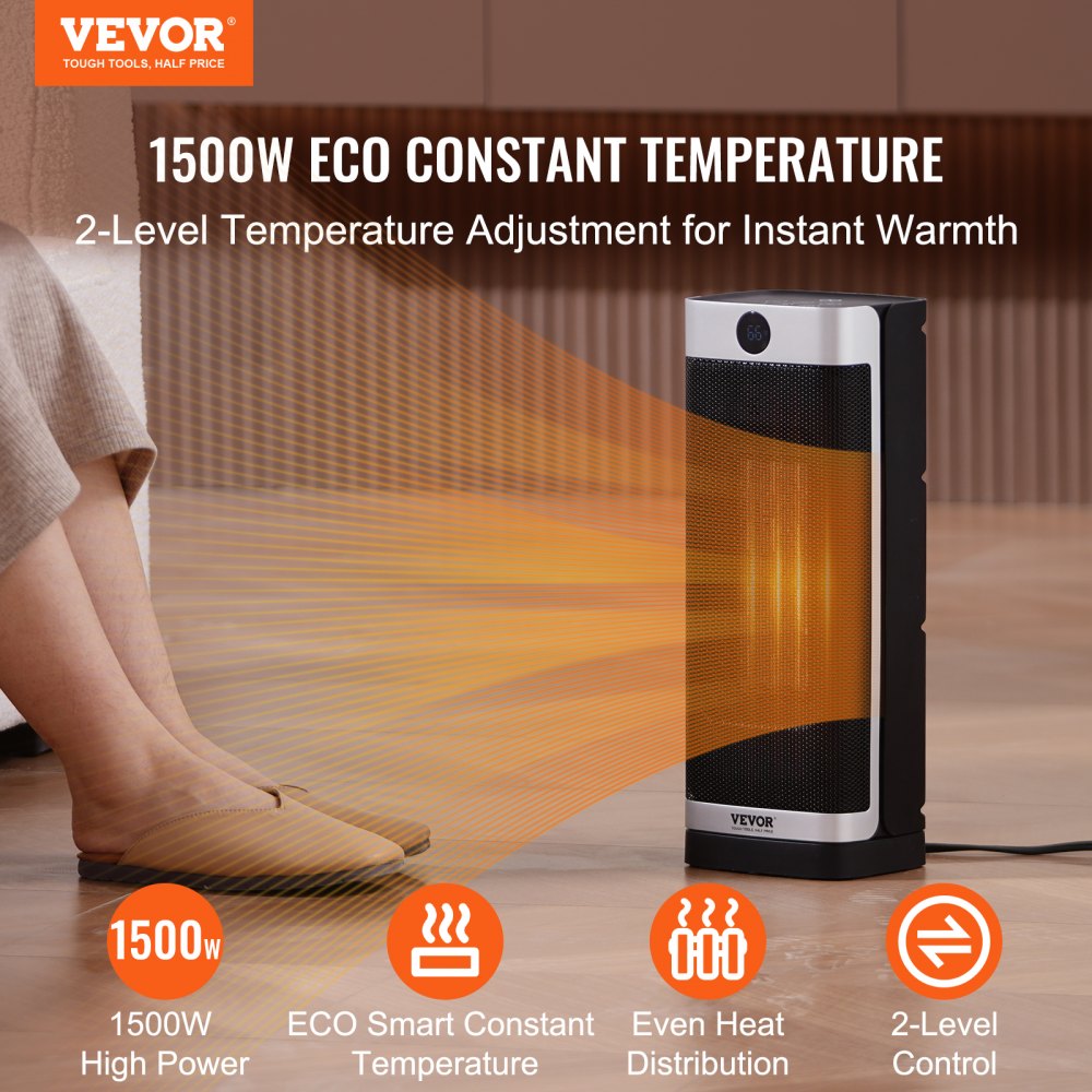 KPT-2000 5186L - 1500W Electric Heater for Whole-Room Comfort