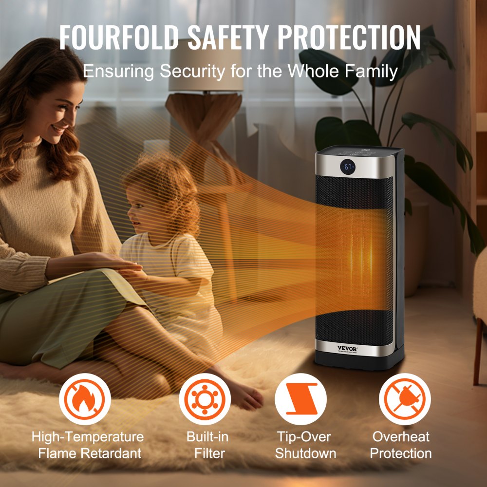 KPT-2000 5186L - 1500W Electric Heater for Whole-Room Comfort