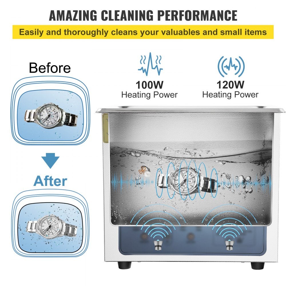 KW-QXJ-20A-2 - Premium 3L Ultrasonic Cleaner with Adjustable Frequency