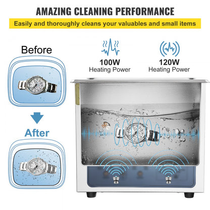 KW-QXJ-20A-2 - Premium 3L Ultrasonic Cleaner with Adjustable Frequency