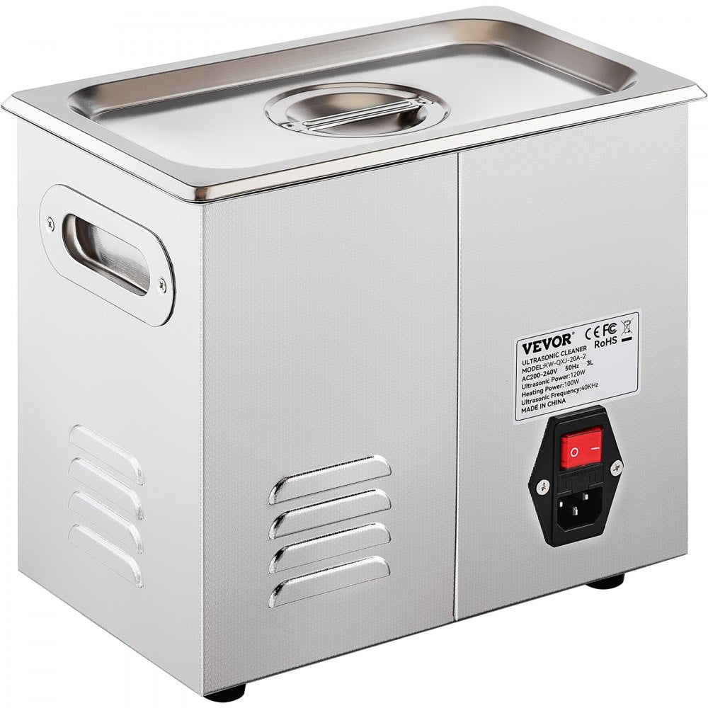 KW-QXJ-20A-2 - Premium 3L Ultrasonic Cleaner with Adjustable Frequency