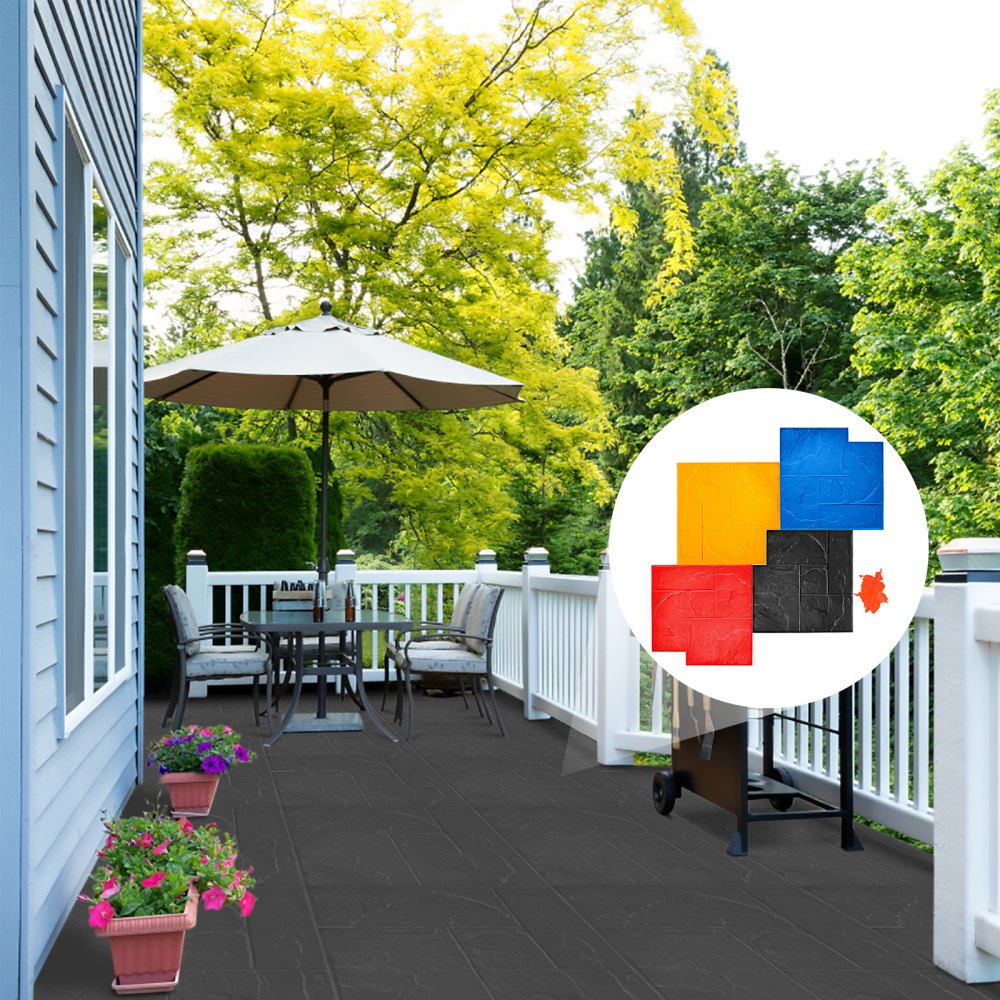 010887017806 - 24" Polyurethane Concrete Texture Skin Mats for Stunning Surfaces