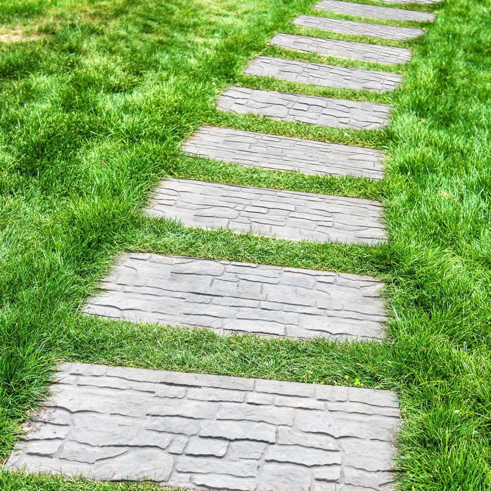 YX-07 - Durable 28" x 12" Polyurethane Concrete Stamp Mat with Handles