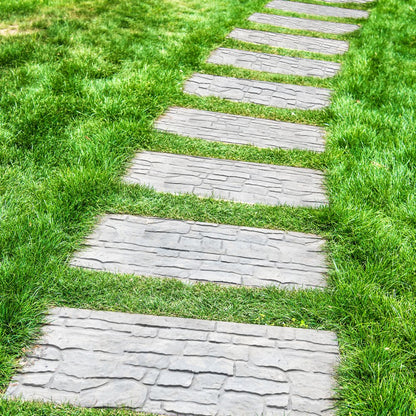 YX-07 - Durable 28" x 12" Polyurethane Concrete Stamp Mat with Handles