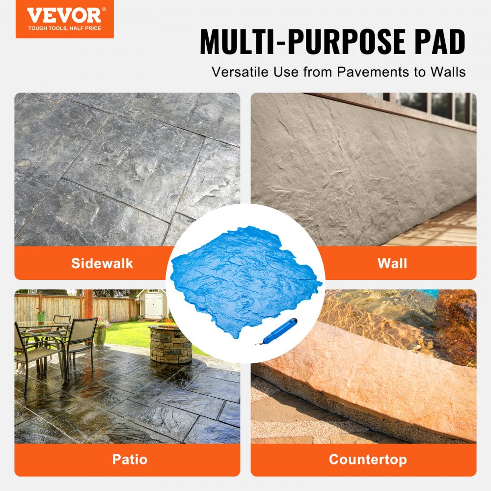 YX-04 - 18x18in Durable Polyurethane Concrete Stamps for Elegant Surfaces