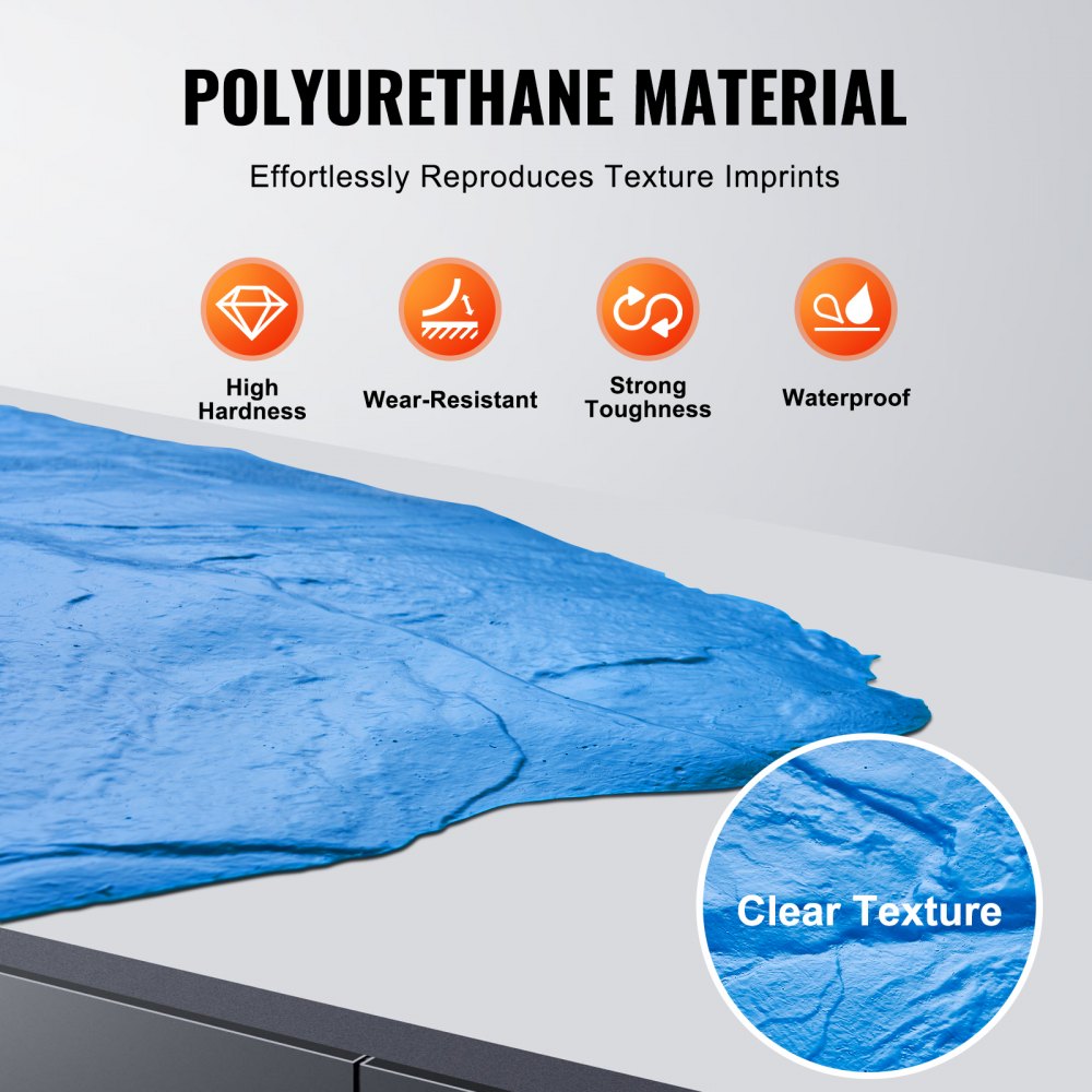 YX-04 - 18x18in Durable Polyurethane Concrete Stamps for Elegant Surfaces