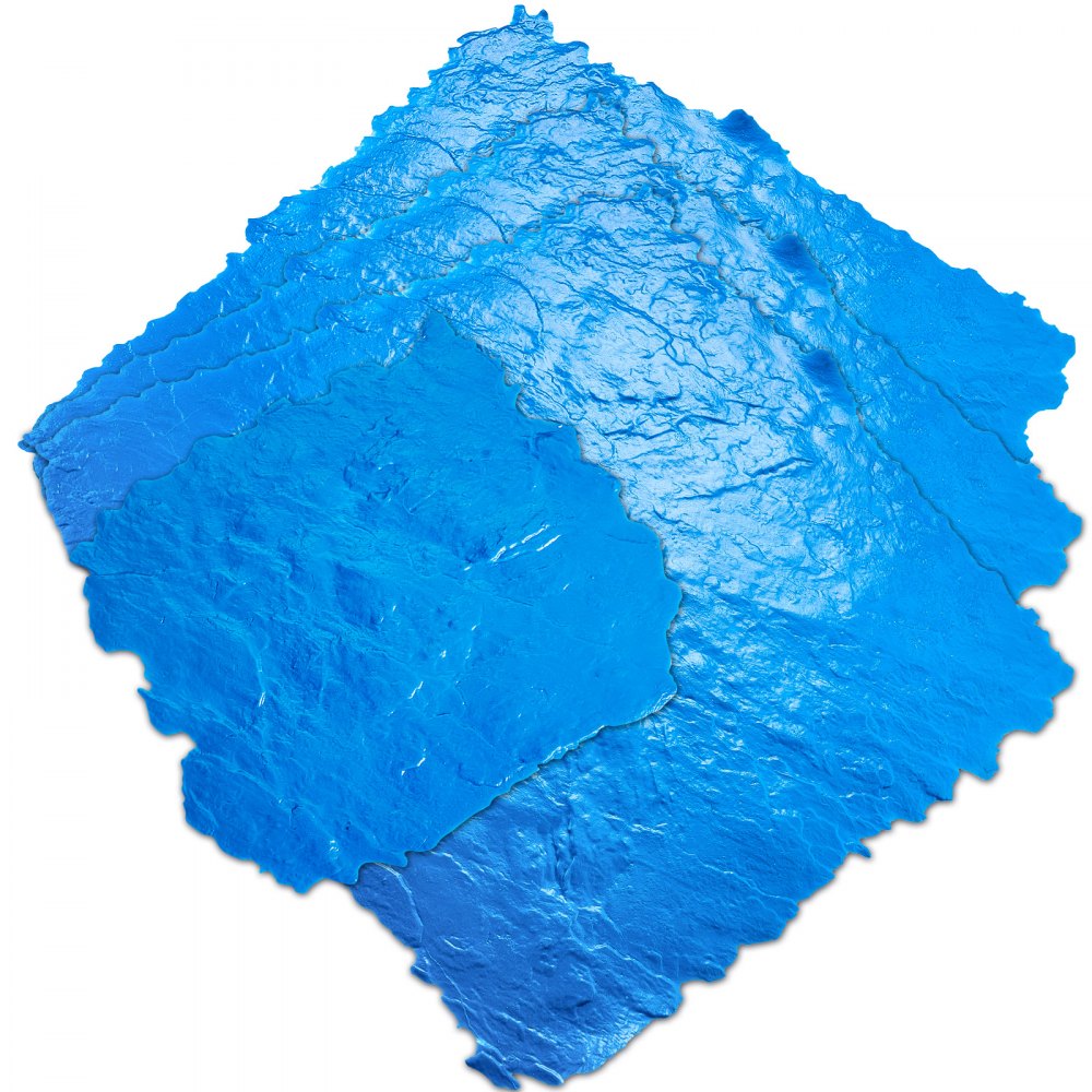 YX-08 - 4-Piece Polyurethane Concrete Stamps for Elegant Patterns