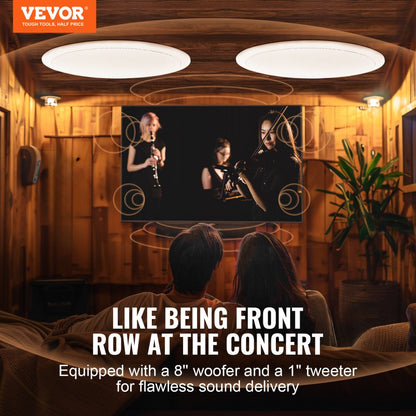 638 - 8-Inch In-Ceiling Speakers with 50W Power and Wide Frequency Response