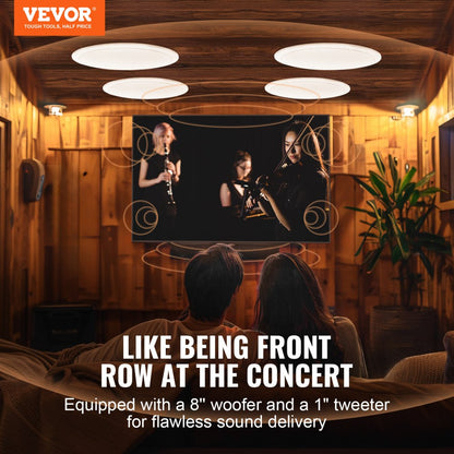 638 - 8-Inch Ceiling Speakers - 100W High-Def Audio Experience
