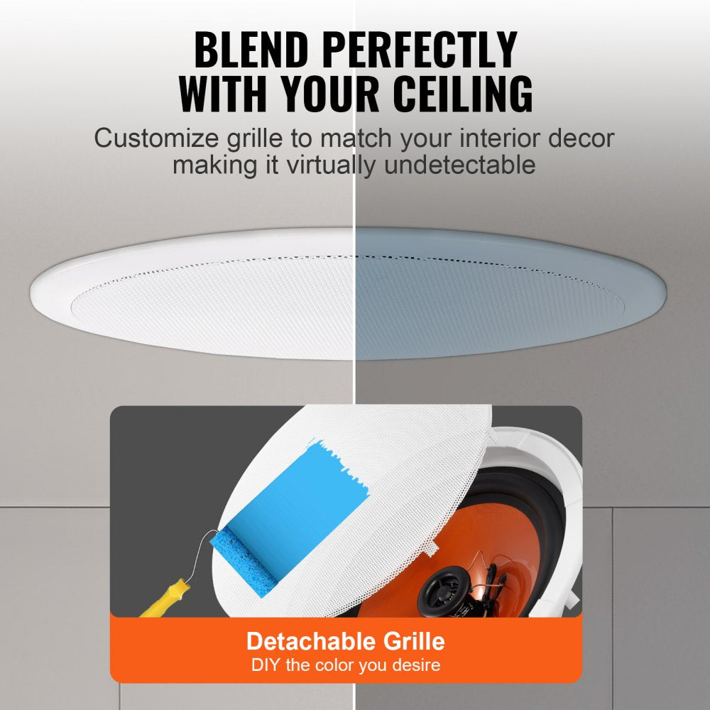 638 - 8-Inch Ceiling Speakers - 100W High-Def Audio Experience