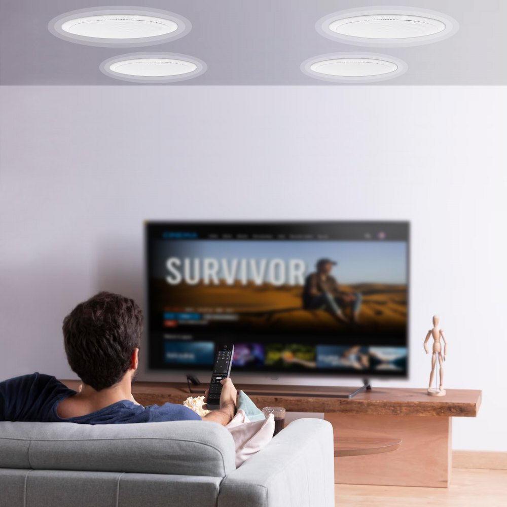 638 - 8-Inch Ceiling Speakers - 100W High-Def Audio Experience