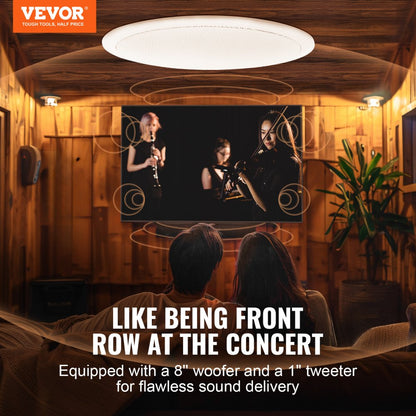 549 - 200W VEVOR 8-Inch Ceiling Speakers for Indoor/Outdoor Use