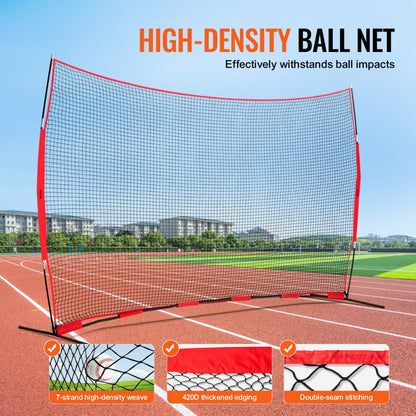 SSPDYBQ005 - 16x10 ft Sports Safety Backstop Net for Ball Games