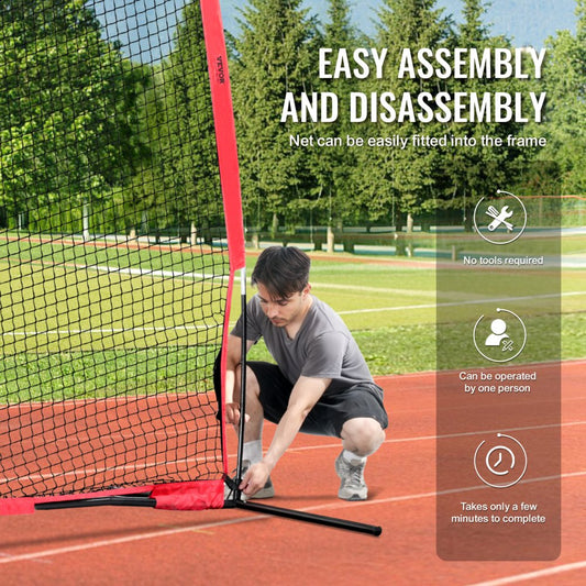 SSPDYBQ005 - 16x10 ft Sports Safety Backstop Net for Ball Games