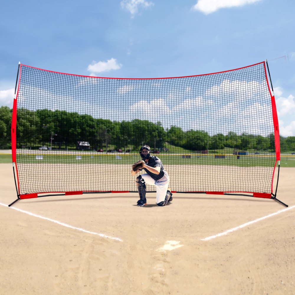 SSPDYBQ005 - 16x10 ft Sports Safety Backstop Net for Ball Games