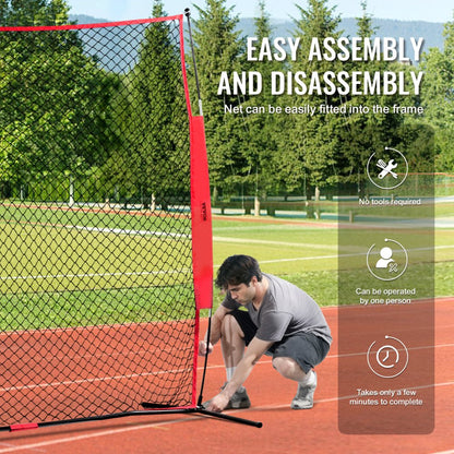 SSPDYBQ003 - 7x7 ft Durable Backstop Net for Safe Sports Training