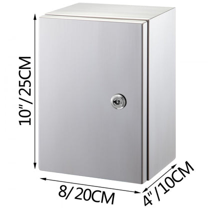 SP-B3 252010 - 10 x 8 x 4" Durable Stainless Steel Enclosure