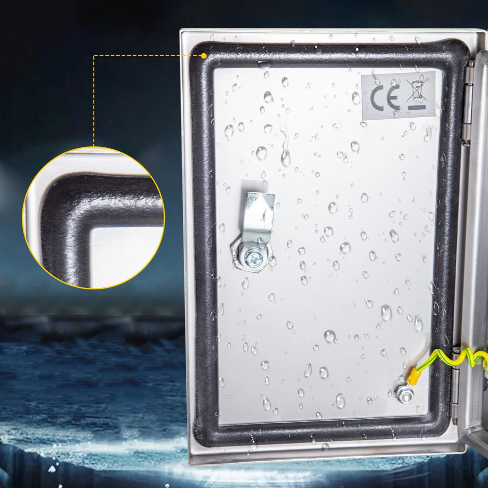 SP-B3 302515 - 12"x10"x6" VEVOR Stainless Steel Weatherproof Enclosure