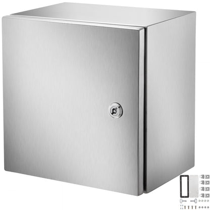 SP-B3 303020 - 12"x12"x8" NEMA 4 Enclosure, Waterproof Stainless Steel
