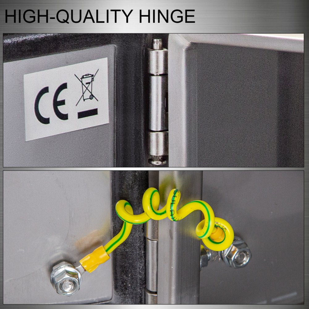 SP-B3 303020 - 12"x12"x8" NEMA 4 Enclosure, Waterproof Stainless Steel