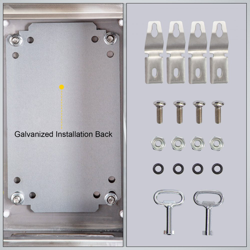 SP-B3 302015 - 12x8x6'' VEVOR Stainless Steel NEMA Enclosure for Secure Protection