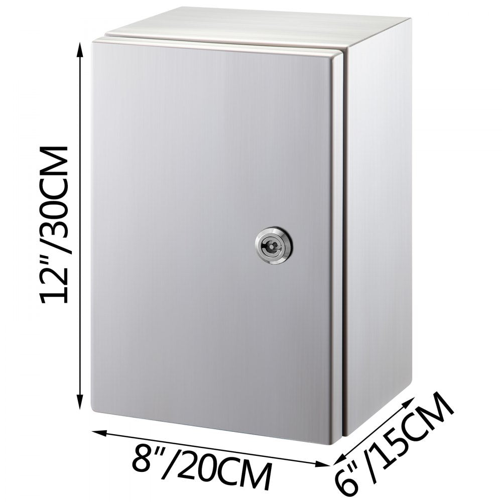 SP-B3 302015 - 12x8x6'' VEVOR Stainless Steel NEMA Enclosure for Secure Protection