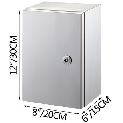 SP-B3 302015 - 12x8x6'' VEVOR Stainless Steel NEMA Enclosure for Secure Protection