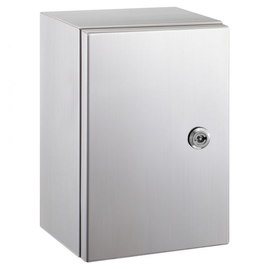 SP-B3 403020 - Durable 16"x12"x8" NEMA Stainless Steel Enclosure with Lock
