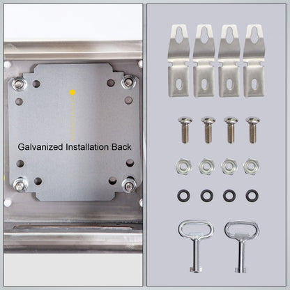 SP-B3 404020 - Durable 16"x16"x8" Stainless Steel Enclosure for Harsh Conditions