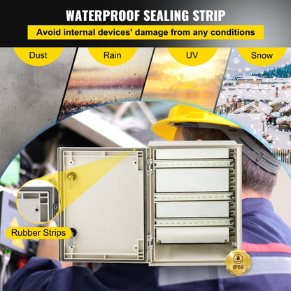 010572946316 - VEVOR NEMA Enclosure IP66, 15.7 x 11.8 x 7.9 inches