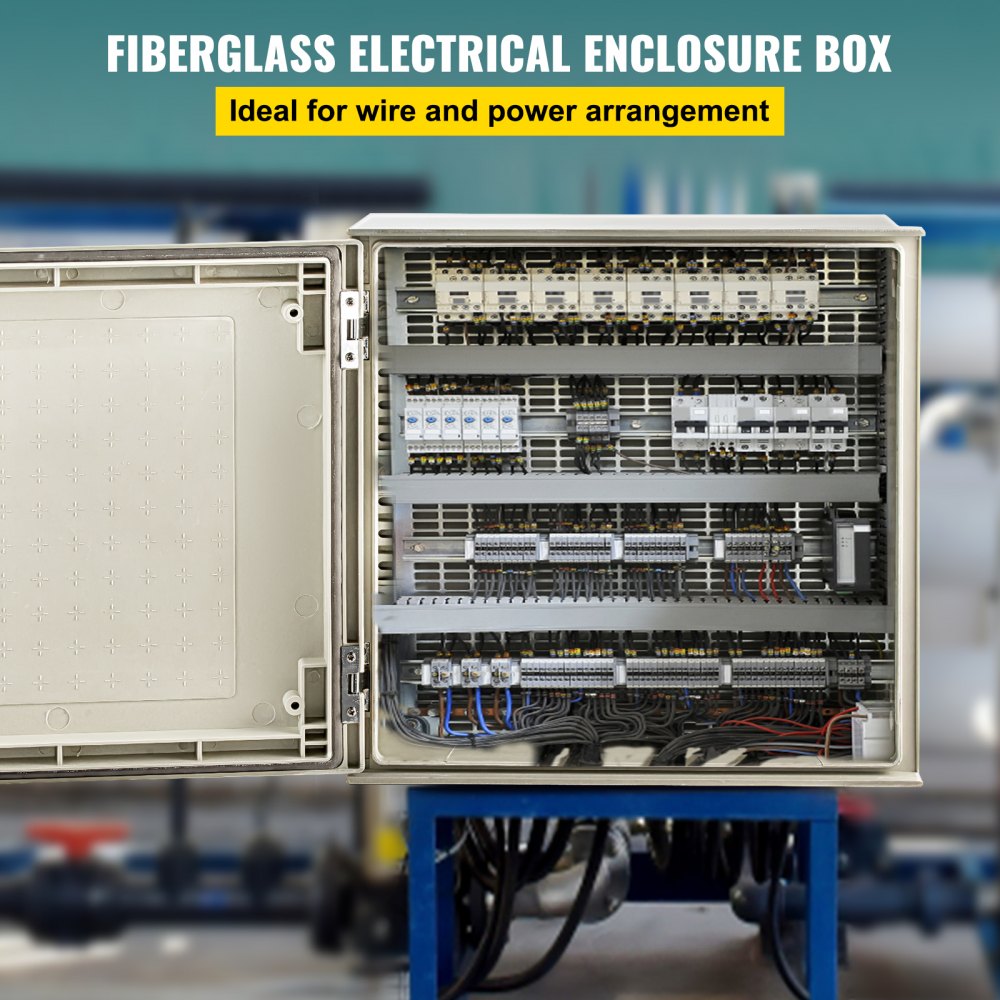 010752579398 - Heavy-Duty NEMA Steel Enclosure, IP66, 16"x16"x8"