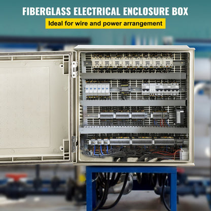 010752579398 - Heavy-Duty NEMA Steel Enclosure, IP66, 16"x16"x8"