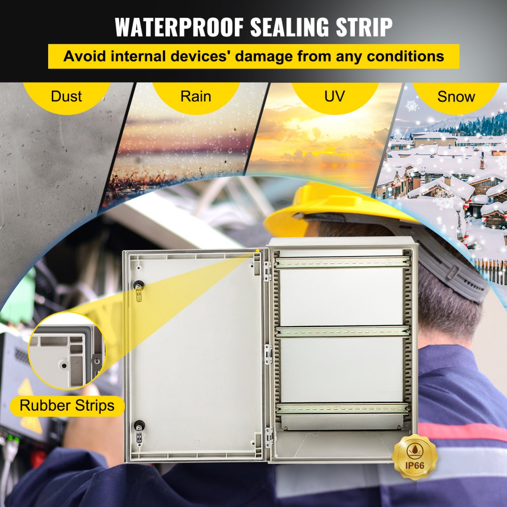 010119391739 - Heavy-Duty NEMA Enclosure 24x16 with IP66 Waterproofing