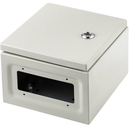 SPT - IP66 NEMA Steel Enclosure 8"x8"x6" with Lock and Backplate