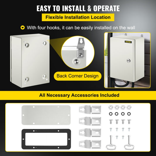 SPT - 12x8x6 Inch NEMA Steel Enclosure with IP66 Protection