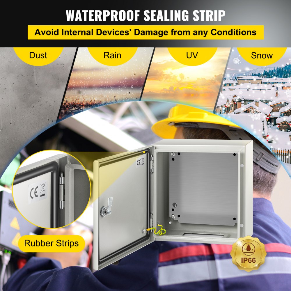 SPT - 12'' NEMA Steel Enclosure with IP66 Waterproof Protection