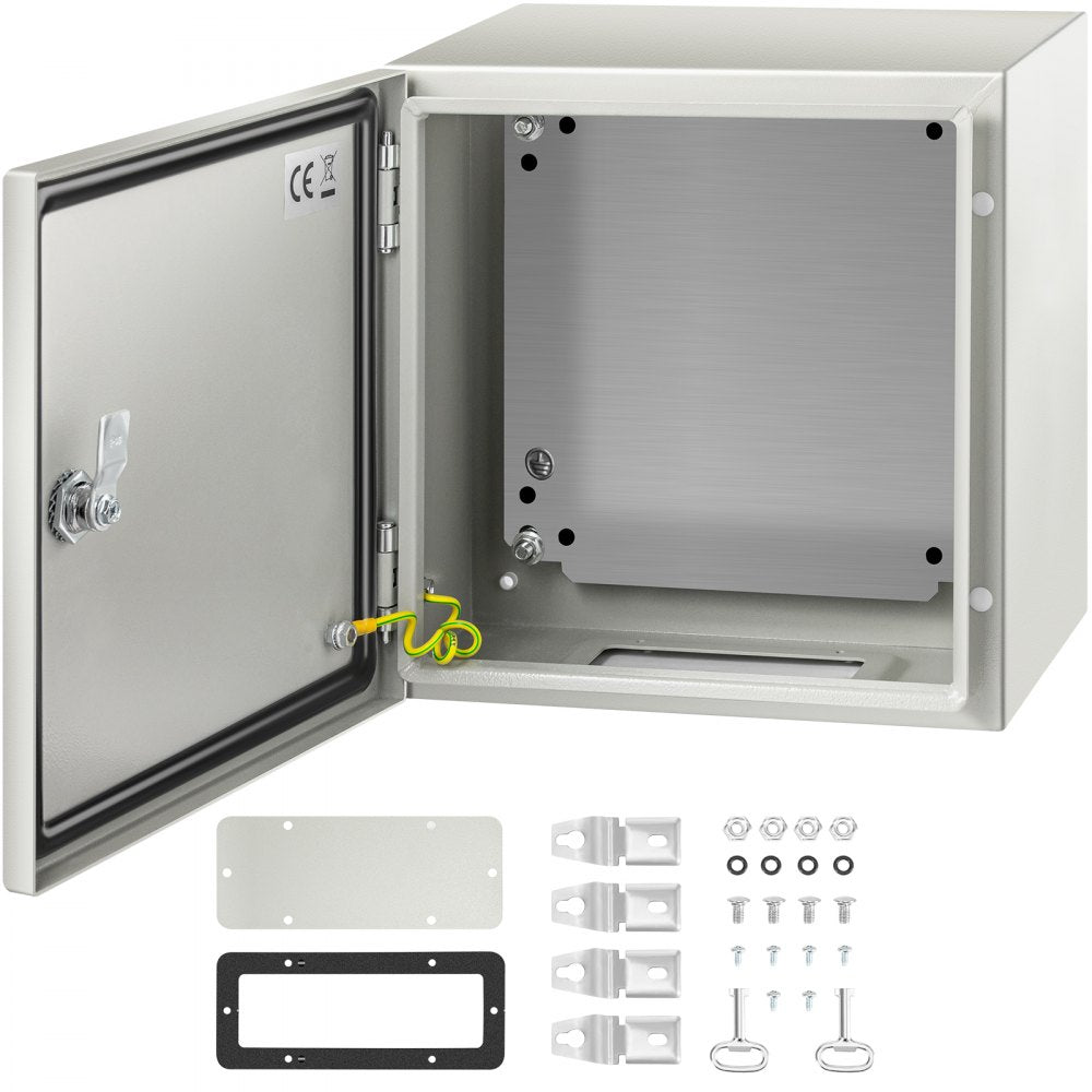 SPT - 12"x12"x8" Durable NEMA Steel Enclosure, Lockable & Powder Coated