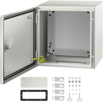 SPT - 12"x12"x8" Durable NEMA Steel Enclosure, Lockable & Powder Coated