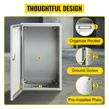 SPT - 20'' VEVOR Steel Enclosure Box for Indoor/Outdoor Use