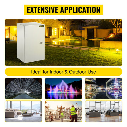SPT - 20'' VEVOR Steel Enclosure Box for Indoor/Outdoor Use