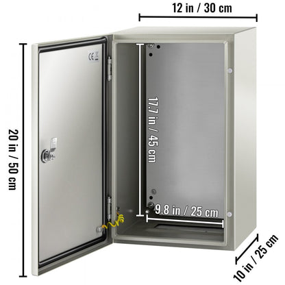 SPT - 20'' VEVOR Steel Enclosure Box for Indoor/Outdoor Use