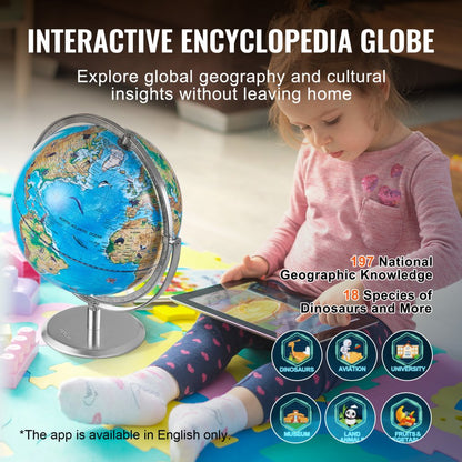 SKU1 - 10" Interactive Educational Globe for Kids