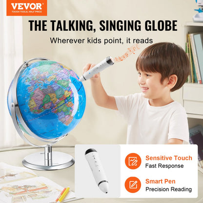 SKU2 - Interactive 9" Talking Globe for Kids' Educational Fun