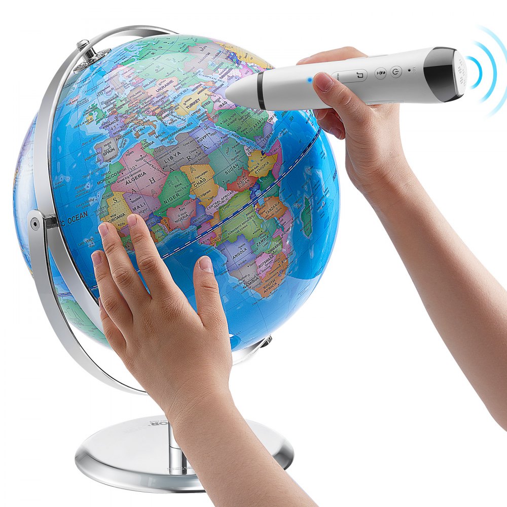 SKU2 - Interactive 9" Talking Globe for Kids' Educational Fun