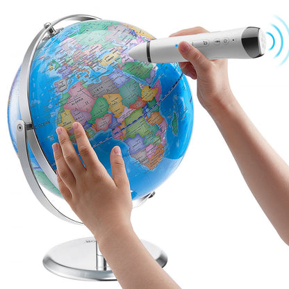SKU2 - Interactive 9" Talking Globe for Kids' Educational Fun