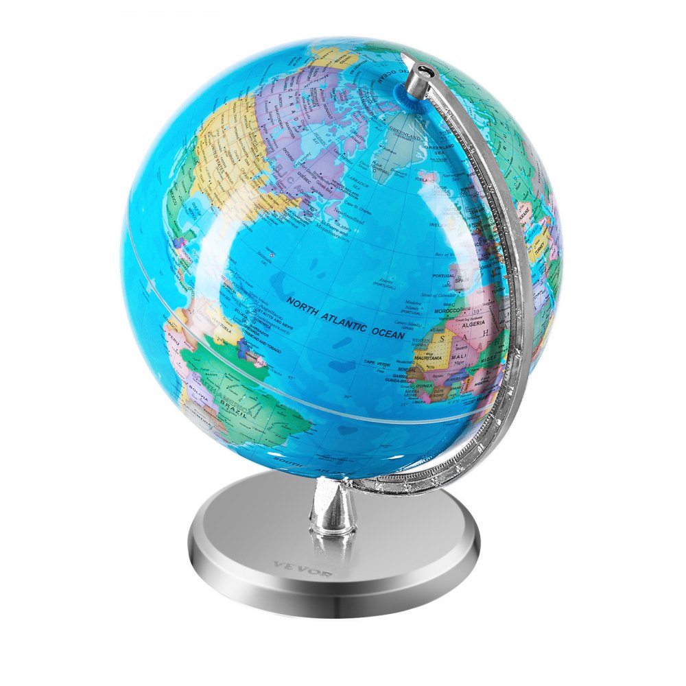 SKU3 - 8" VEVOR Rotating Educational Globe with Sturdy Stand