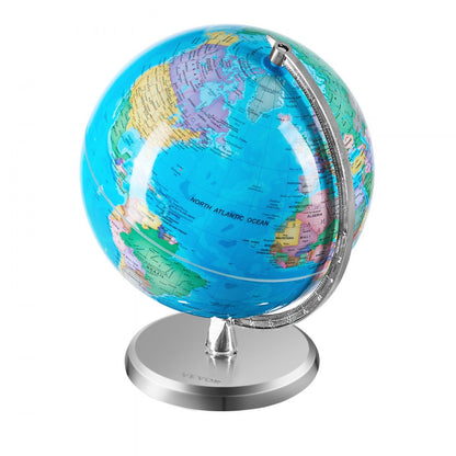 SKU3 - 8" VEVOR Rotating Educational Globe with Sturdy Stand